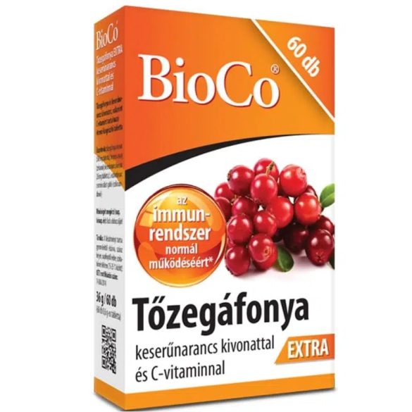 BioCo Tőzegáfonya Extra +C-vitamn  - 60db