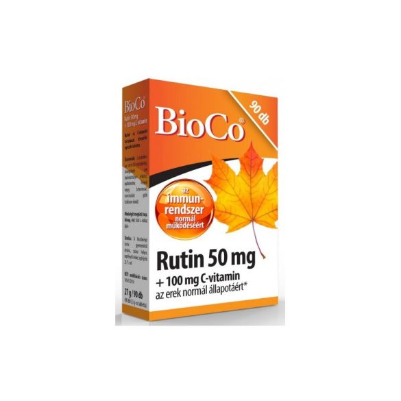BioCo Rutin 50mg + 100mg C-vitamin tabletta - 90db