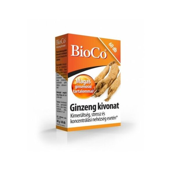 BioCo Ginzeng kivonat tabletta - 60db