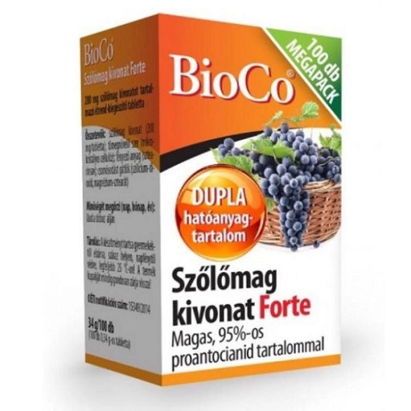 BioCo Szőlőmag kivonat Forte Megapack – 100db