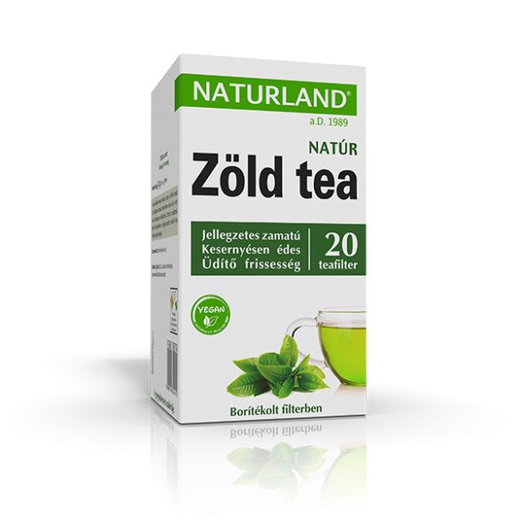 NATURLAND Zöld tea filteres 20x1,5g