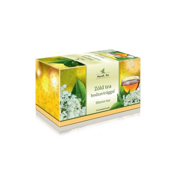 Mecsek zöld tea bodzavirággal filteres - 20 db