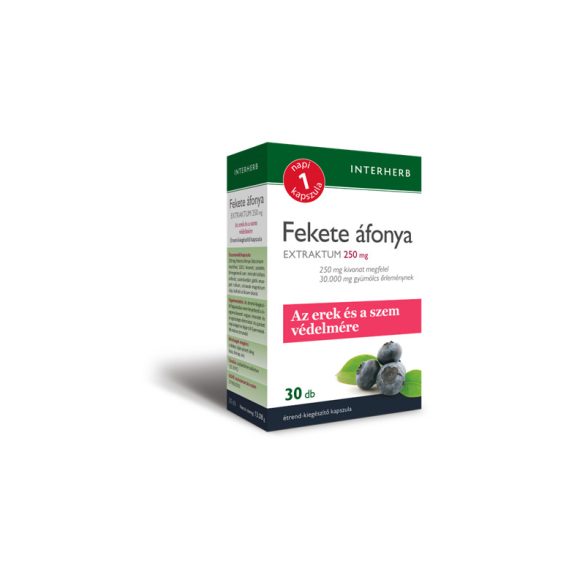 Interherb napi1  Fekete áfonya Extraktum kapszula 250 mg - 30db