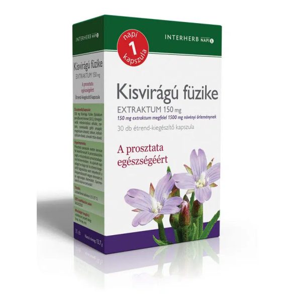 Interherb Napi1 Kisvirágú füzike Extraktum 150mg kapszula - 30db