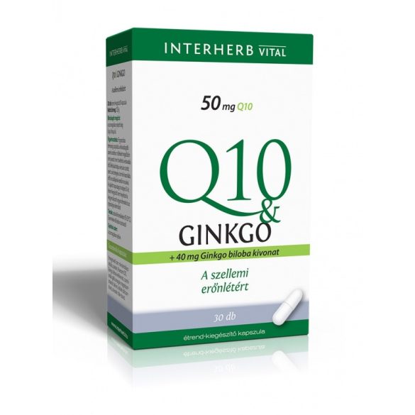 Interherb Q10 és Ginkgo extraktum - 30db
