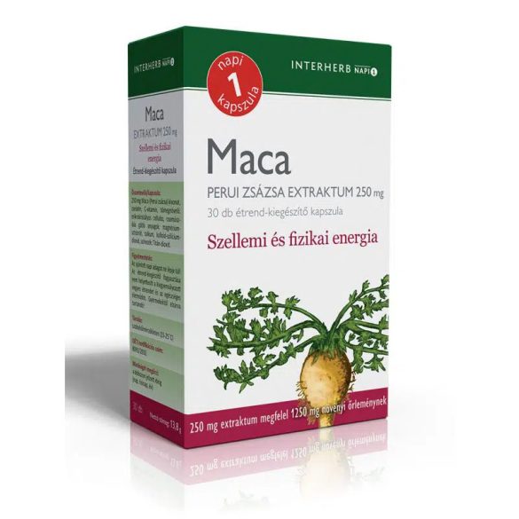 Interherb Napi 1 Maca Perui Zsázsa Extraktum kapszula - 30db