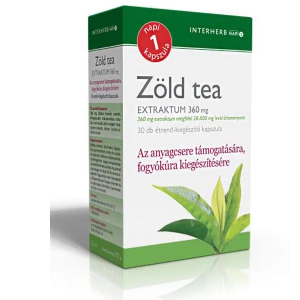 Interherb Napi 1 Zöld tea Extraktum kapszula - 30db