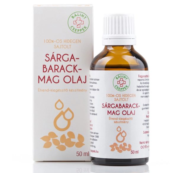 Bálint Cseppek sárgabarackmag-olaj 100% - 50ml