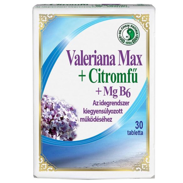 Dr. Chen valeriana max + citromfű tabletta 30db