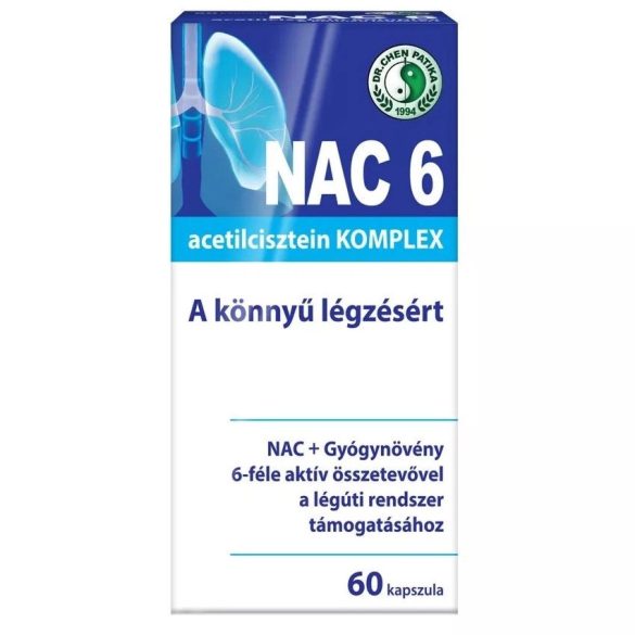 Dr. Chen NAC 6 N-Acetil L-Cisztein immunerősítő és nyákoldó komplex kapszula 60 db