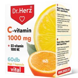 Dr.Herz C-vitamin 1000mg + D3-vitamin 1000NE kapszula 60db