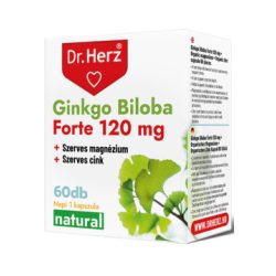   Dr. Herz Ginkgo Biloba forte 120 mg+szerves mg+zn kapszula 60db