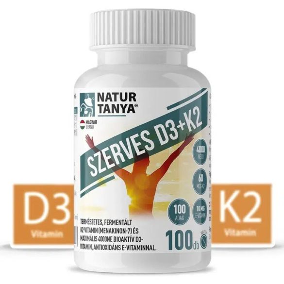 Natur Tanya Szerves D3+K2 vitamin tabletta 100db