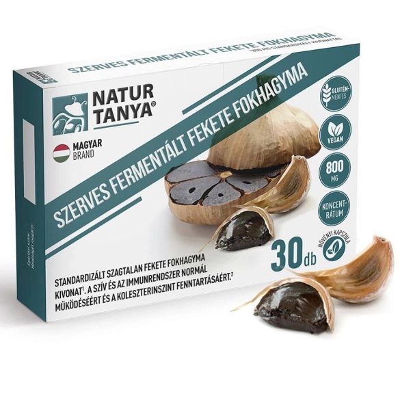 Natur Tanya Fermentált Fekete Fokhagyma kapszula - 30db