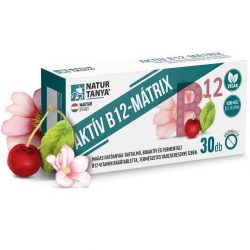   Natur Tanya Aktív B12-mátrix magas hatóanyagtartalmú rágótabletta 30db