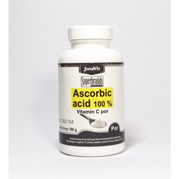 JutaVit Aszkorbinsav C vitamin por 100%  - 160 g - immunrendszer erősítő