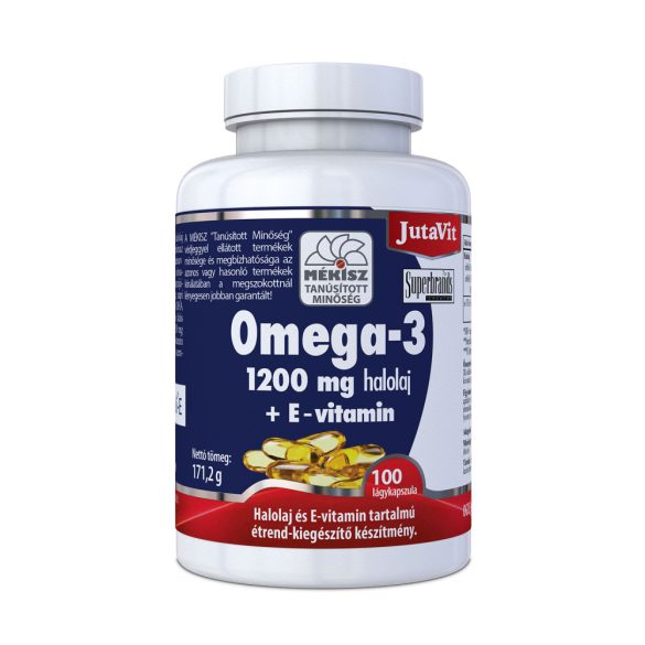 Jutavit Omega-3 halolaj 1200 mg + E-vitamin kapszula 100 db