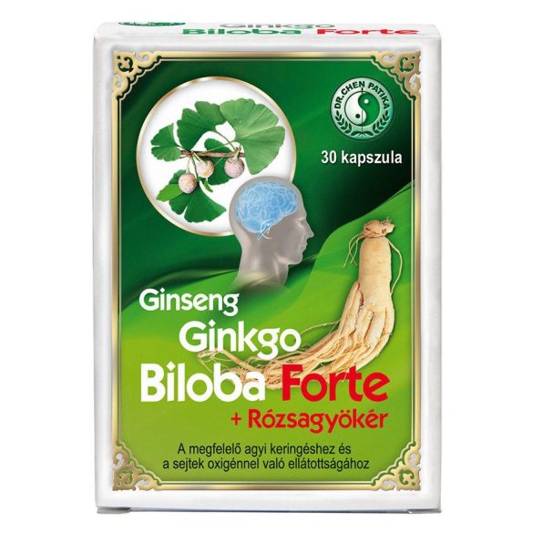 Dr. Chen Ginseng + Ginkgo Biloba Forte + Rózsagyökér kapszula - 30db