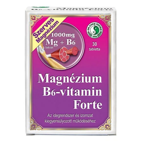 Dr. Chen Magnézium - B6-vitamin forte tabletta 30db