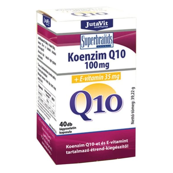 Jutavit Koenzim Q10 100mg + E-vitamin kapszula - 40db