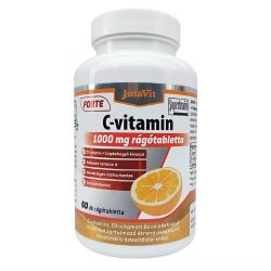   JutaVit C-vitamin Forte 1000mg + D3-vitamin + csipkebogyó, narancs ízű rágótabletta - 60db - komplex vitamin