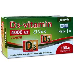   JutaVit D3-vitamin 4000NE (100µg) Olíva Forte lágykapszula 100db