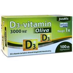 JutaVit D3-vitamin 3000 NE Olíva lágy kapszula
