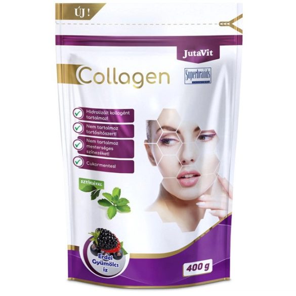 JutaVit Collagen erdei gyümölcs ízű kollagén italpor 400g