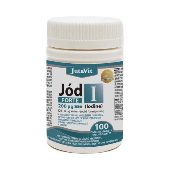 JutaVit Jód 200mcg FORTE tabletta 100db