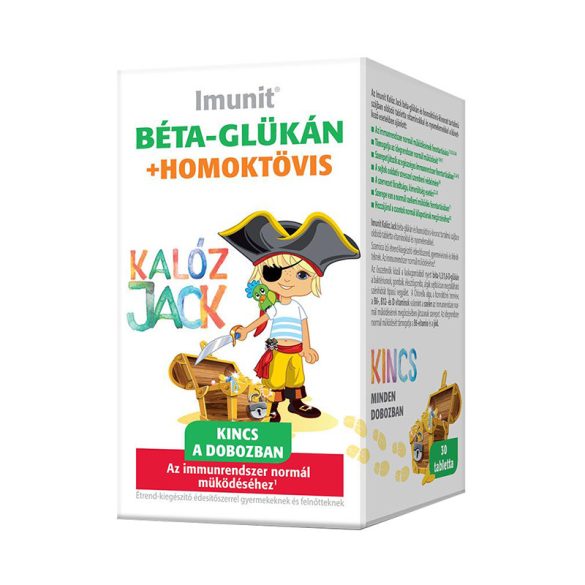 Imunit Kalóz Jack Béta-glükán és homoktövis tartalmú tabletta - 30db