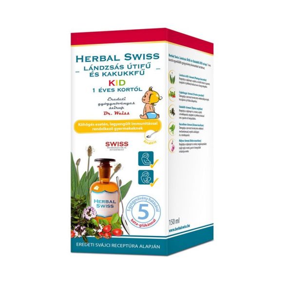 Herbal Swiss KID köhögés elleni szirup gyerekeknek - 150ml