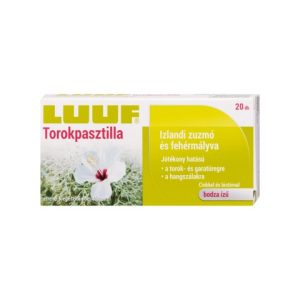 Luuf zuzmó-mályva torokpasztilla - 20db